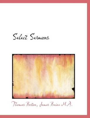 Book cover for Select Sermons