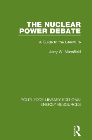 Cover of The Nuclear Power Debate