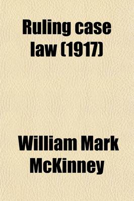 Book cover for Ruling Case Law (1917)