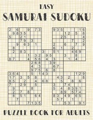 Book cover for Samurai Sudoku Puzzle Book for Adults - Easy