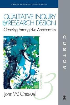 Book cover for Custom: Cec Edition Qualitative Inquiry and Research Design 3e