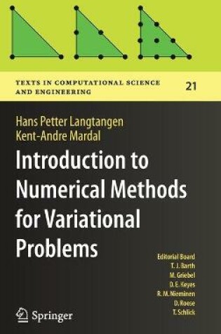 Cover of Introduction to Numerical Methods for Variational Problems