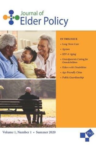Cover of Journal of Elder Policy