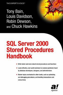 Book cover for SQL Server 2000 Stored Procedures Handbook