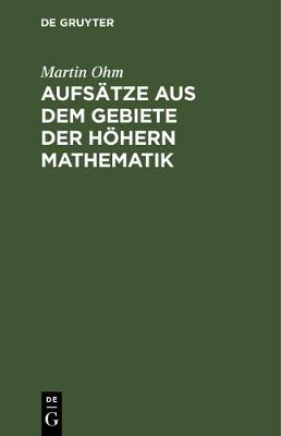 Book cover for Aufsatze Aus Dem Gebiete Der Hoehern Mathematik