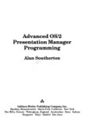 Cover of Advanced OS.2 Presentation Manager Programming