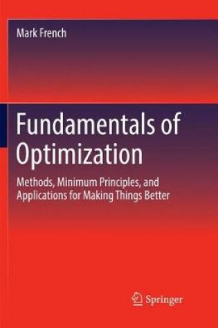 Cover of Fundamentals of Optimization