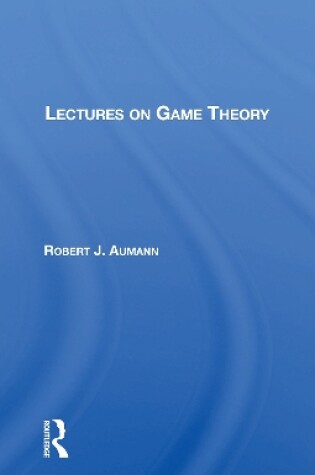 Cover of Lectures On Game Theory