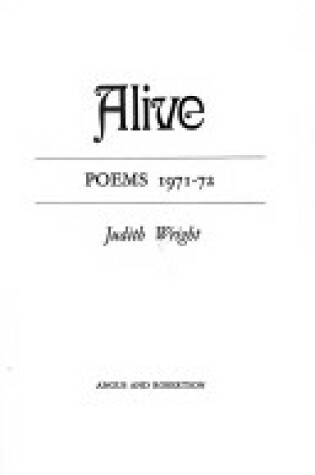 Cover of Alive