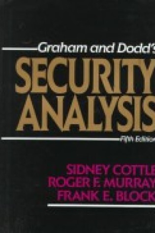 Cover of Graham and Dodd's Security Analysis