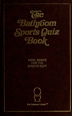 Book cover for Bathroom Sports Quiz Book
