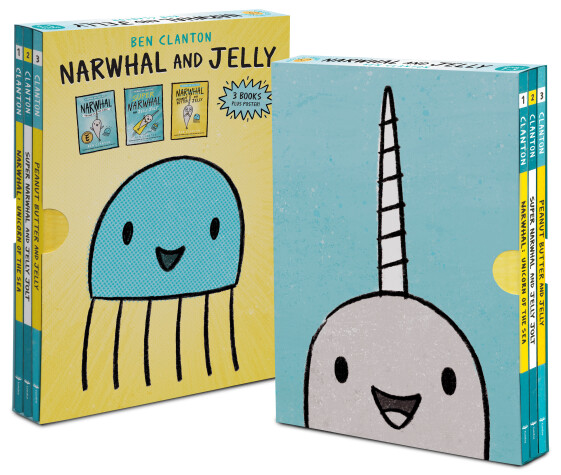 Cover of Narwhal and Jelly Box Set (Paperback Books 1, 2, 3, AND Poster)