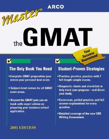 Book cover for Arco Master the GMAT CAT, 2001 Edition