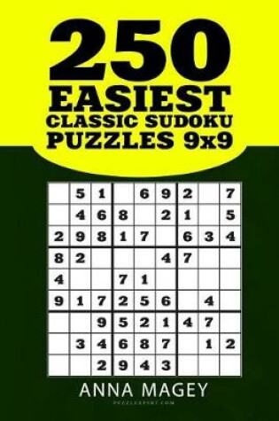 Cover of 250 Easiest Classic Sudoku Puzzles 9x9