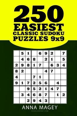 Book cover for 250 Easiest Classic Sudoku Puzzles 9x9