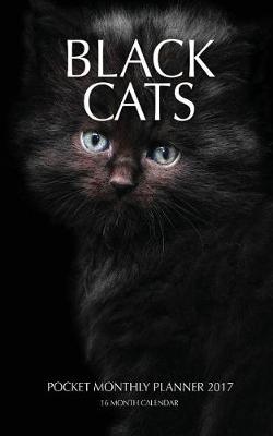 Book cover for Black Cats Pocket Monthly Planner 2017