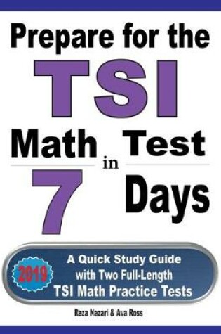 Cover of Prepare for the TSI Math Test in 7 Days