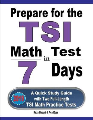 Book cover for Prepare for the TSI Math Test in 7 Days