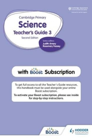 Cover of Cambridge Primary Science Teacher's Guide Stage 3 with Boost Subscription