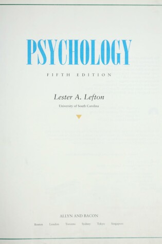 Cover of Psychology