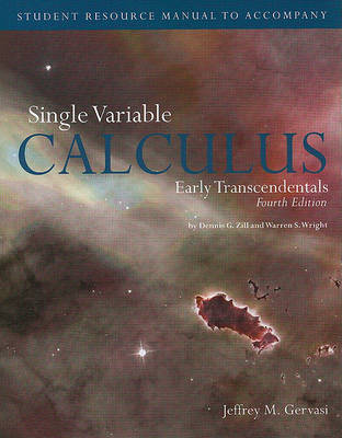 Book cover for Student Resource Manual to Accompany Single Variable Calculus: Early Transcendentals