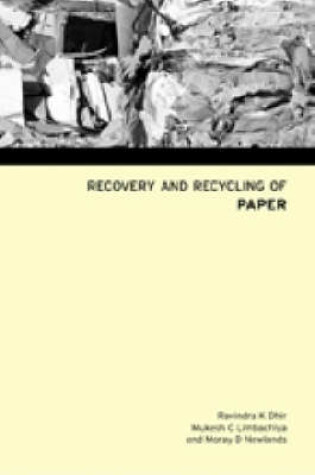 Cover of Recovery and Recycling of Paper