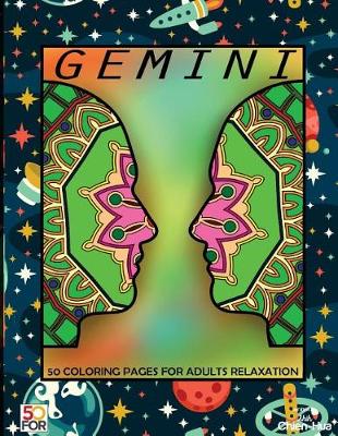 Book cover for Gemini 50 Coloring Pages For Adults Relaxation