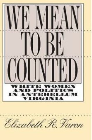 Cover of We Mean to Be Counted