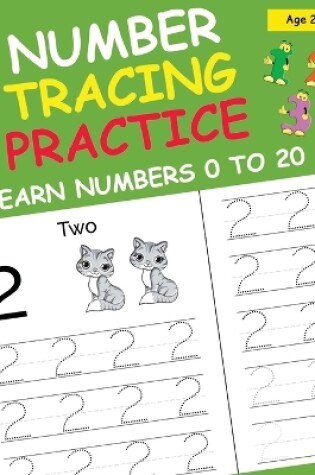 Cover of Number Tracing Practice Learn Numbers 0 to 20