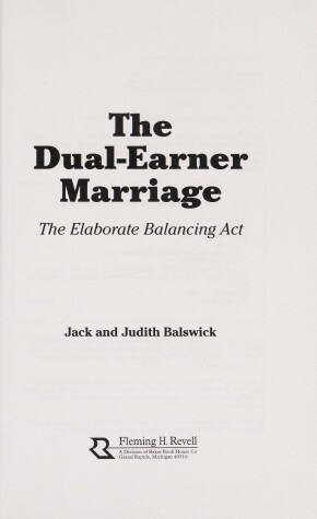 Book cover for The Dual-Earner Marriage