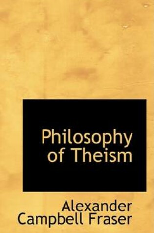 Cover of Philosophy of Theism