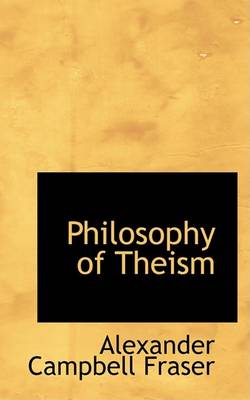 Book cover for Philosophy of Theism