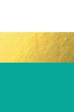 Cover of Teal and Gold Bold Stripes Notebook