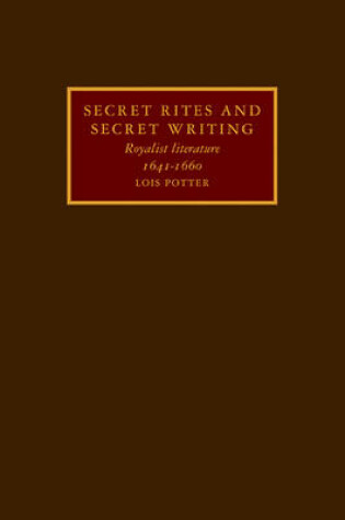 Cover of Secret Rites and Secret Writing