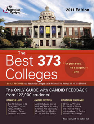 Book cover for Princeton Review the Best 373 Colleges