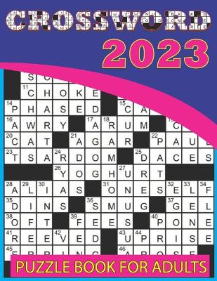 Book cover for 2023 Crossword Puzzle Book For Adults