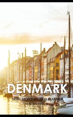 Book cover for Denmark Note Monthly 2020 Planner 12 Month Calendar