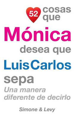 Book cover for 52 Cosas Que Mónica Desea Que Luis Carlos Sepa