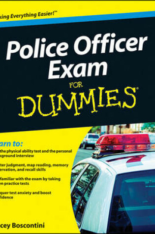 Cover of Police Officer Exam For Dummies