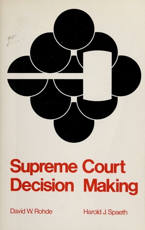 Book cover for Supreme Court Decision Making