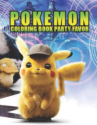 Book cover for pokemon coloring book party favor