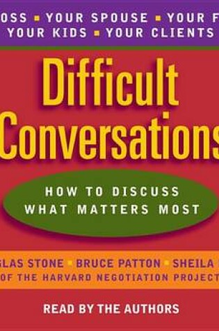 Cover of Difficult Conversations