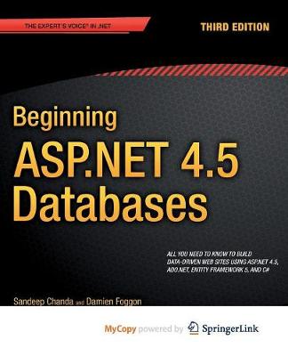 Book cover for Beginning ASP.Net 4.5 Databases