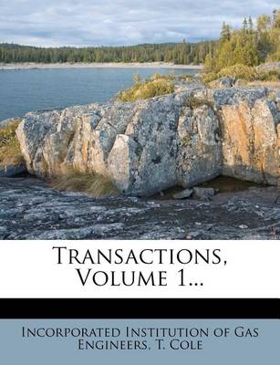 Book cover for Transactions, Volume 1...