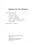 Book cover for Options for Tax Reform