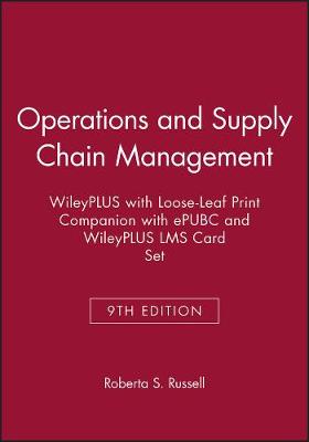 Cover of Operations and Supply Chain Management 9e Wileyplus with Loose-Leaf Print Companion with Epubc and Wileyplus Lms Card Set