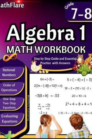 Cover of Algebra 1 Workbook 7th and 8th Grade