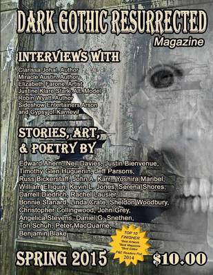 Book cover for Dark Gothic Resurrected Magazine, Spring 2015