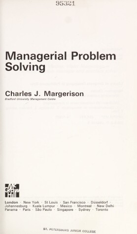 Book cover for Managerial Problem Solving