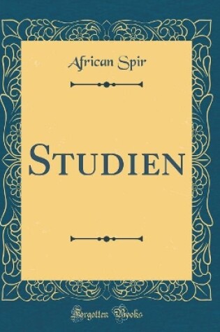 Cover of Studien (Classic Reprint)